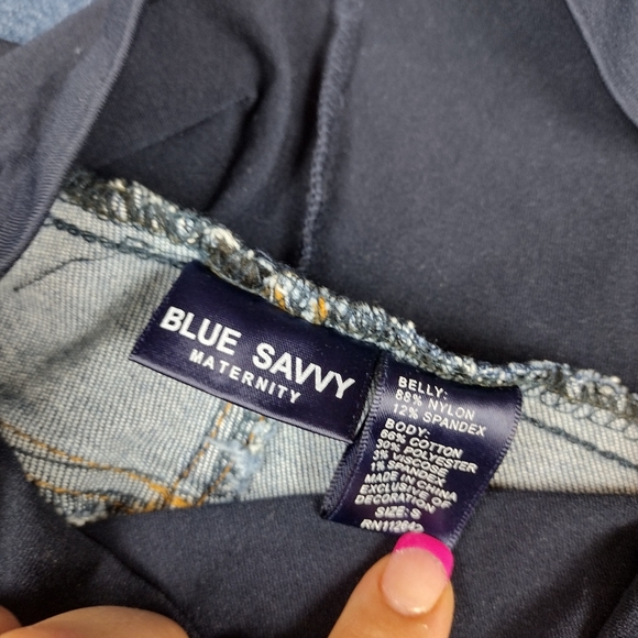 🍉5 for $25* Blue Savvy Maternity Pants - Picture 4 of 4